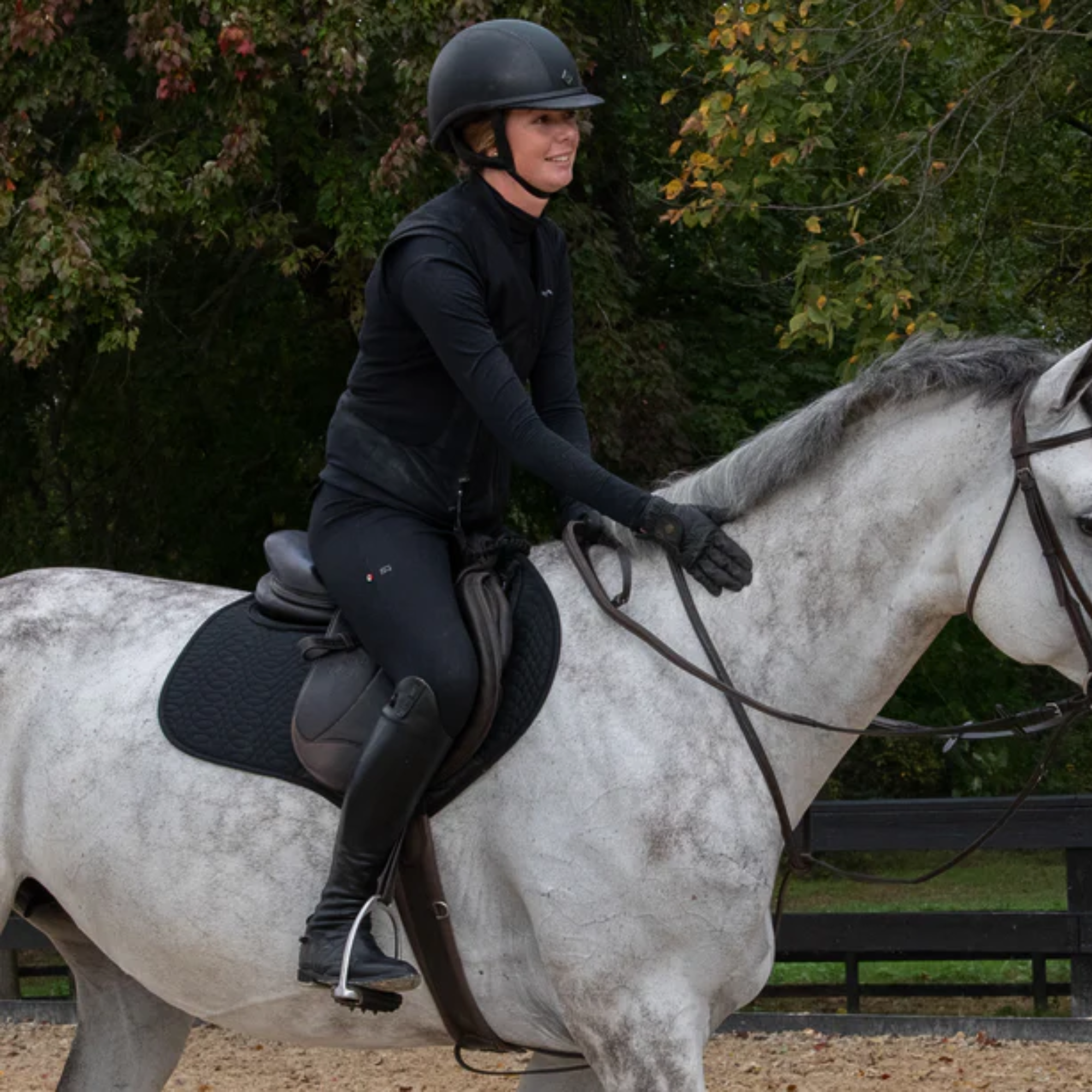 Thinline Euro Jumper Square Pad, Black