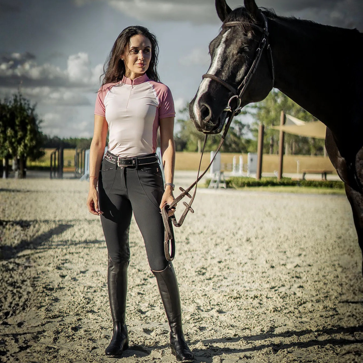 Tredstep Trace Knee Patch Breech, Black