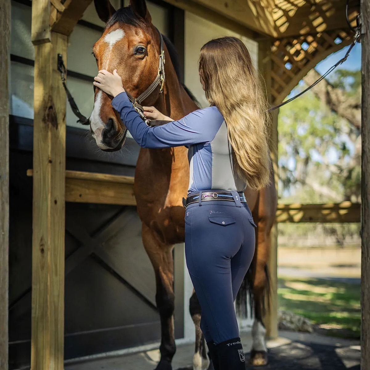 Tredstep Trace Knee Patch Breech, Navy