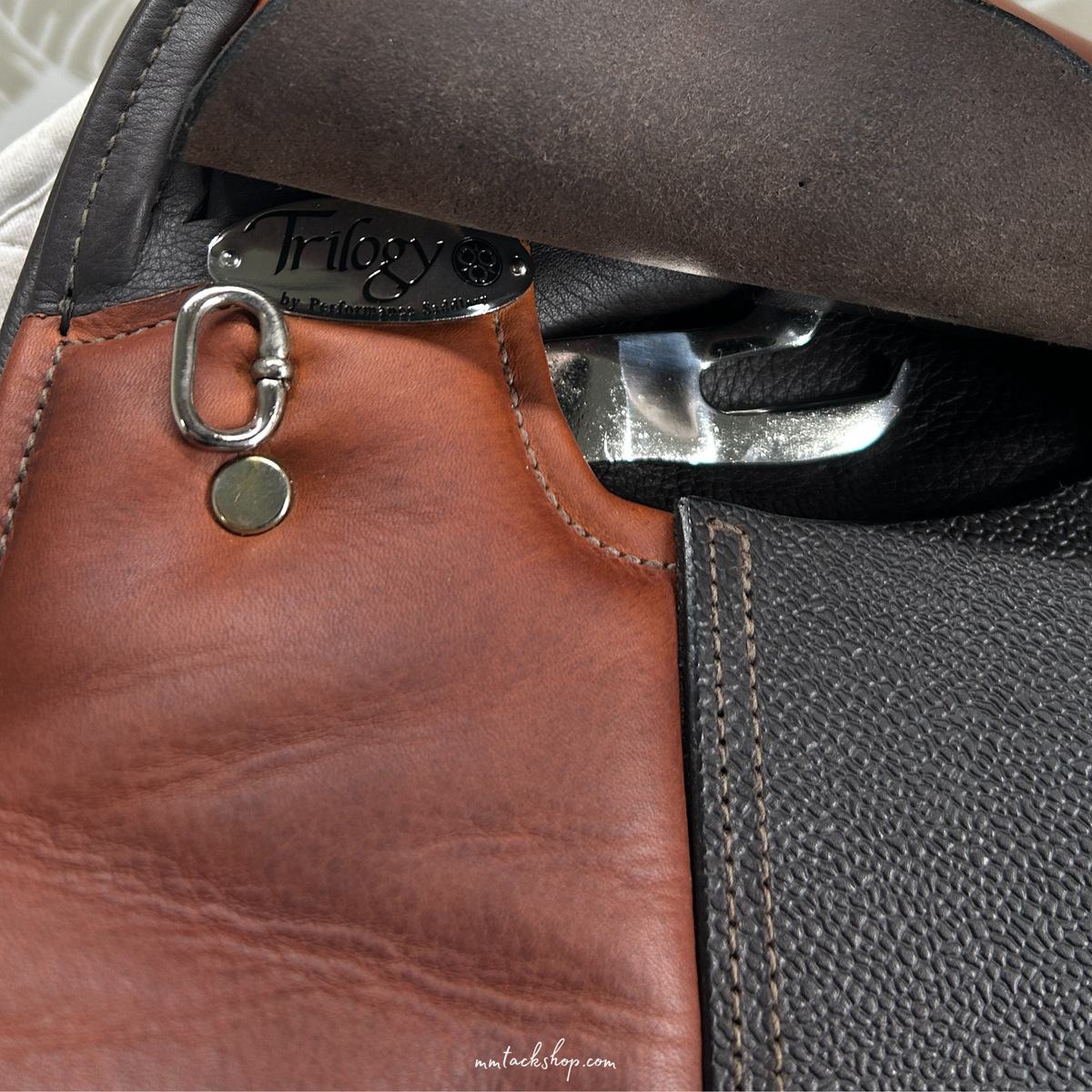 Used 17.5" Trilogy Debbie McDonald Two-tone Dressage Saddle