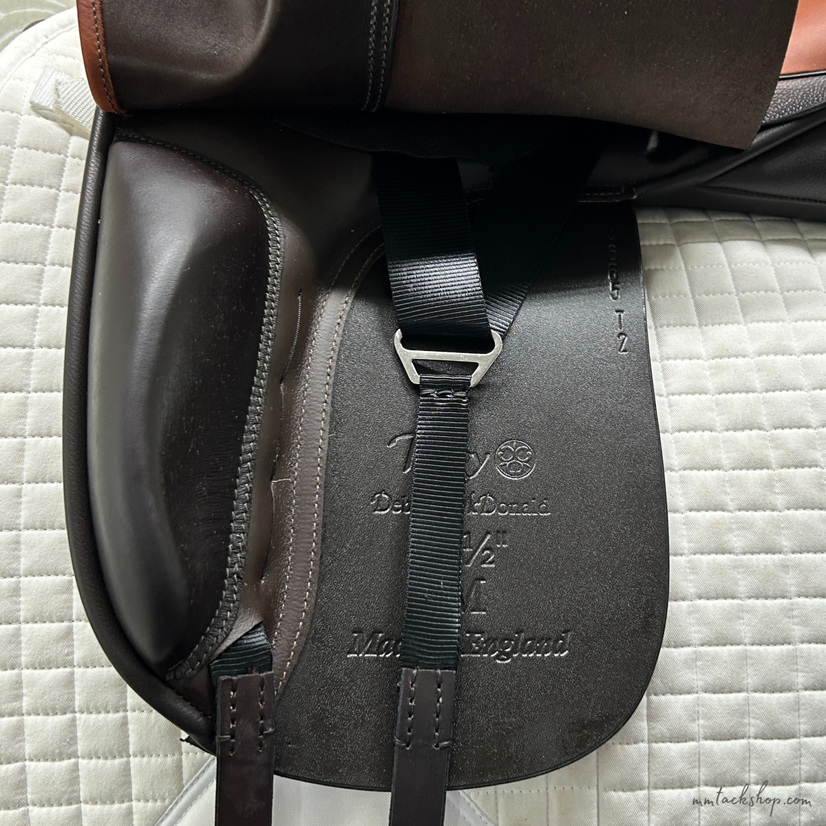 Used 17.5" Trilogy Debbie McDonald Two-tone Dressage Saddle