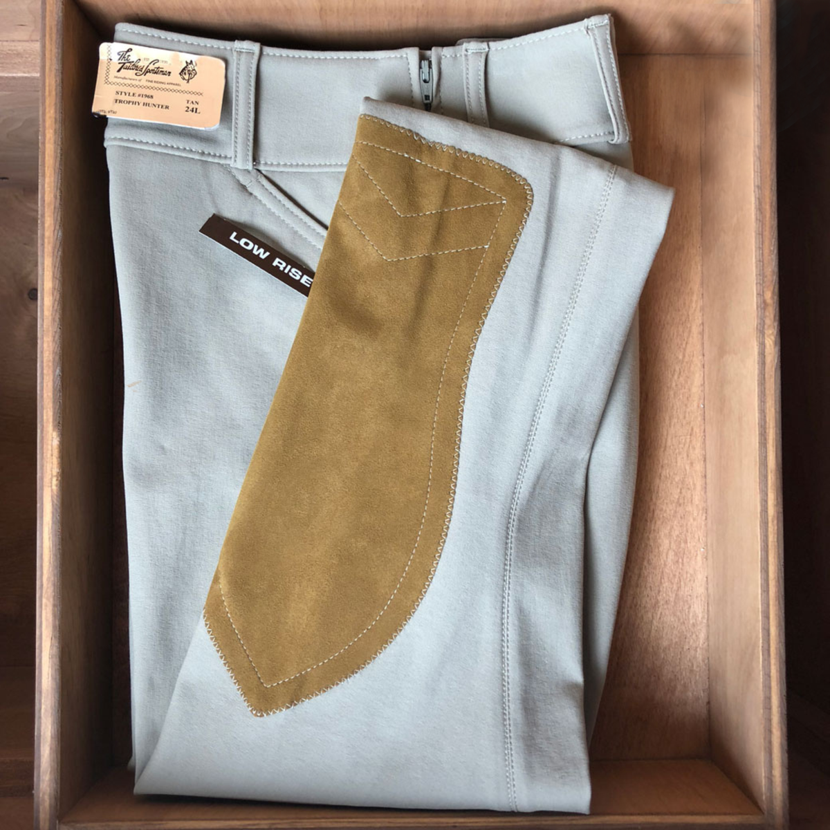Tailored Sportsman Trophy Hunter, Low Rise Side Zip Breech,  Tan