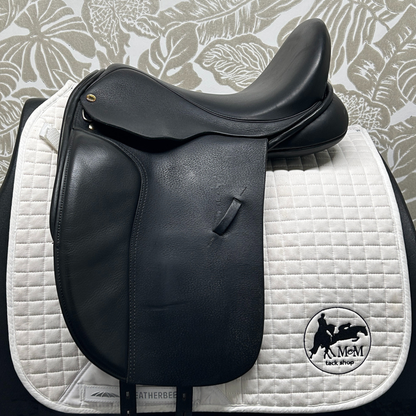 Used 17&quot; Black Country Eloquence Dressage Saddle