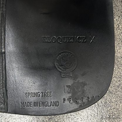 Used 17&quot; Black Country Eloquence Dressage Saddle