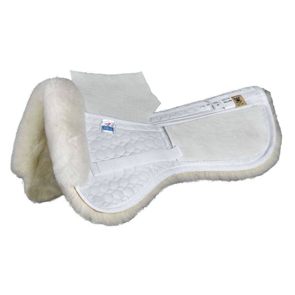 Mattes Gold Dressage Correction Half Pad with Rear Trim