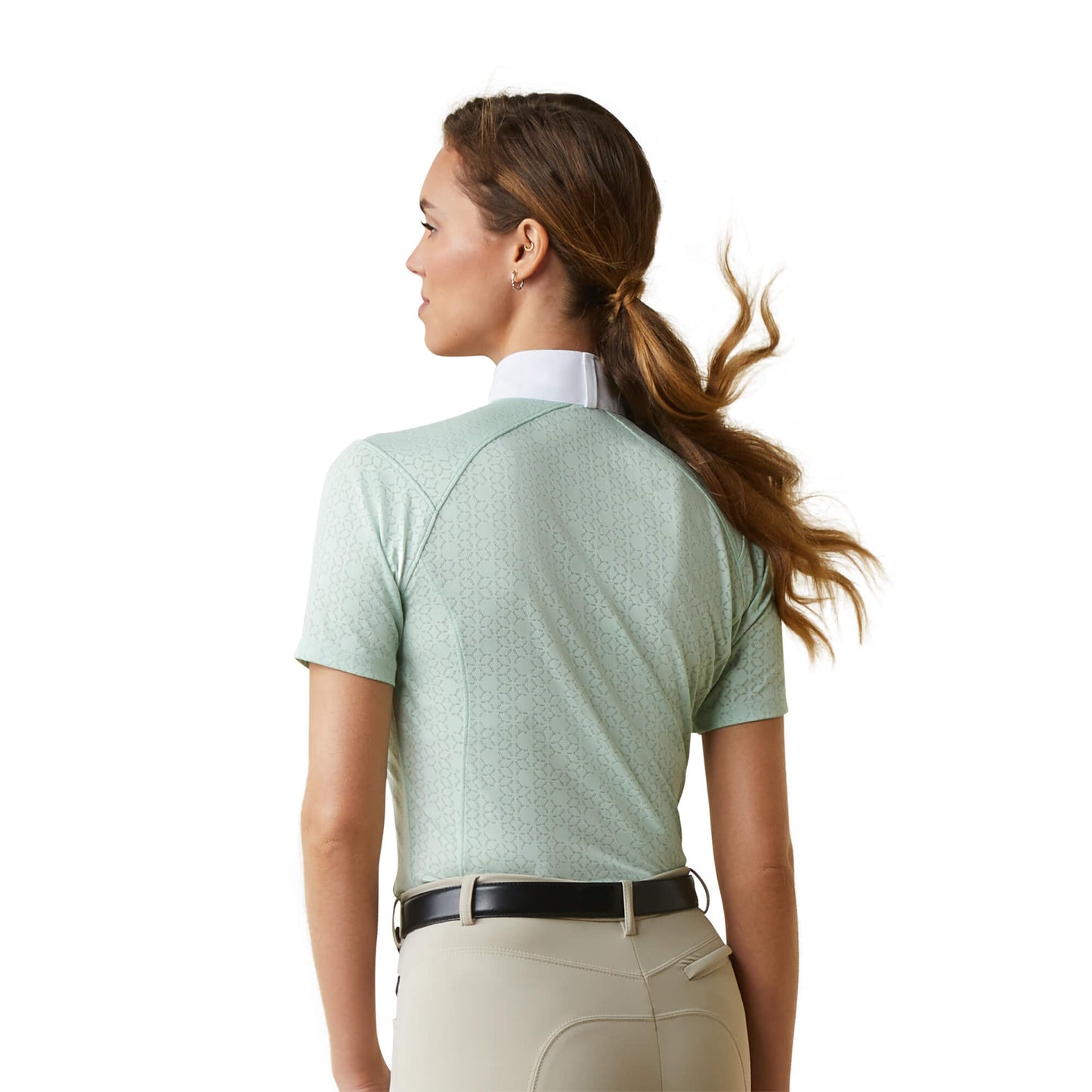 Ariat Showstopper 3.0 Short Sleeve Show Shirt, Aqua Foam