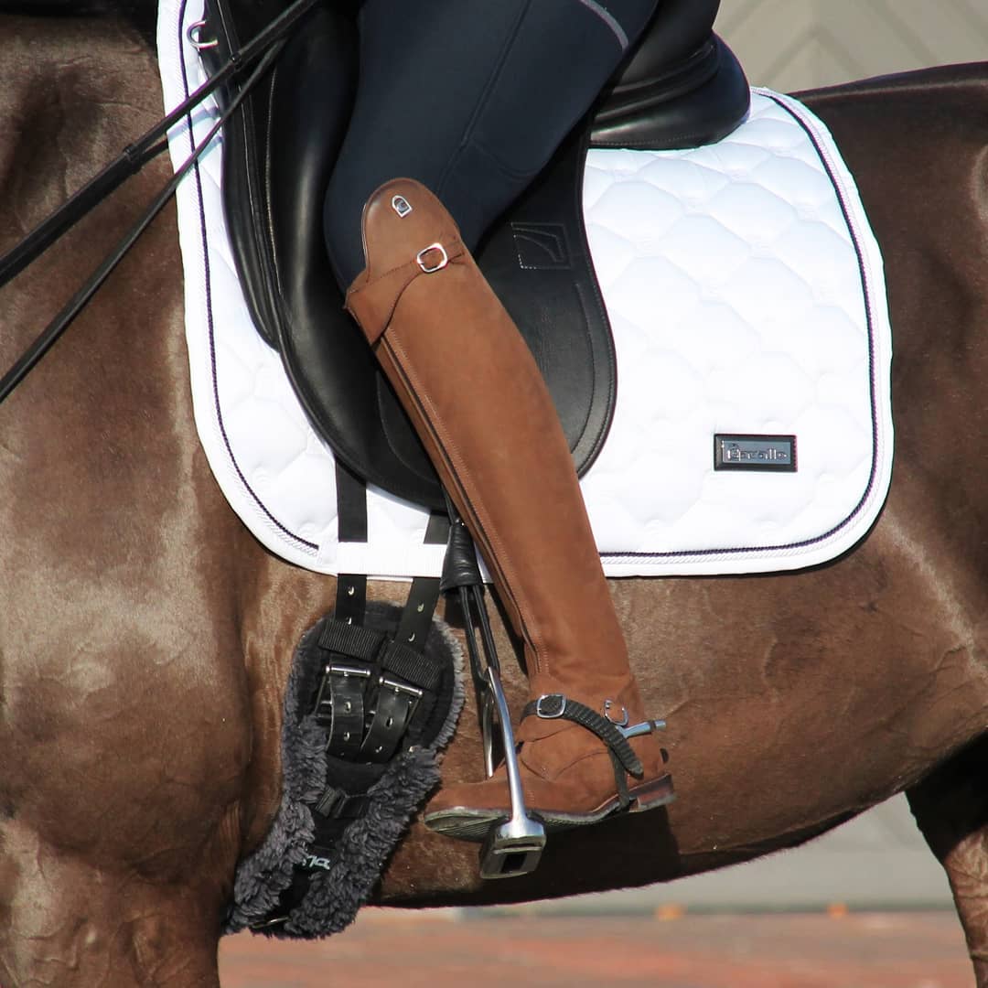 Cavallo Hanaya Dressage Pad, White