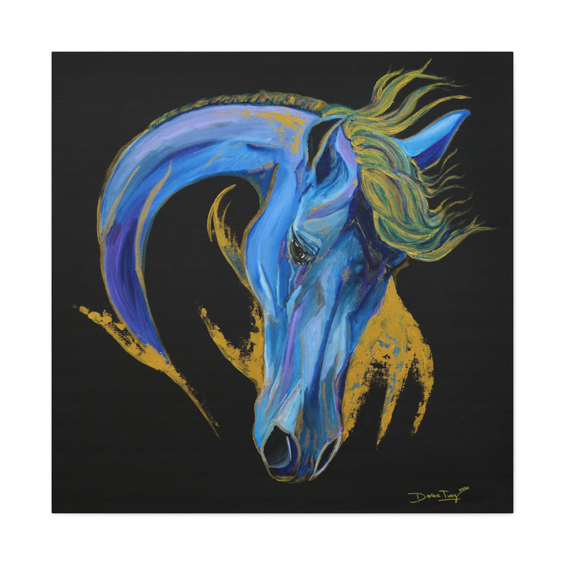 Sona Equestrian Seahorse Wave, Canvas Print 24x 24