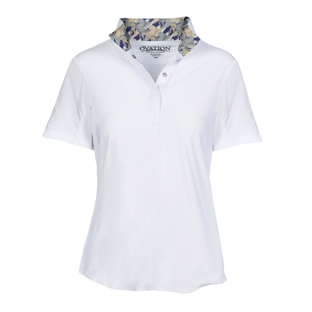 Ovation® Jorden Ladies' Tech Short Sleeve Show Shirt, Pegasus