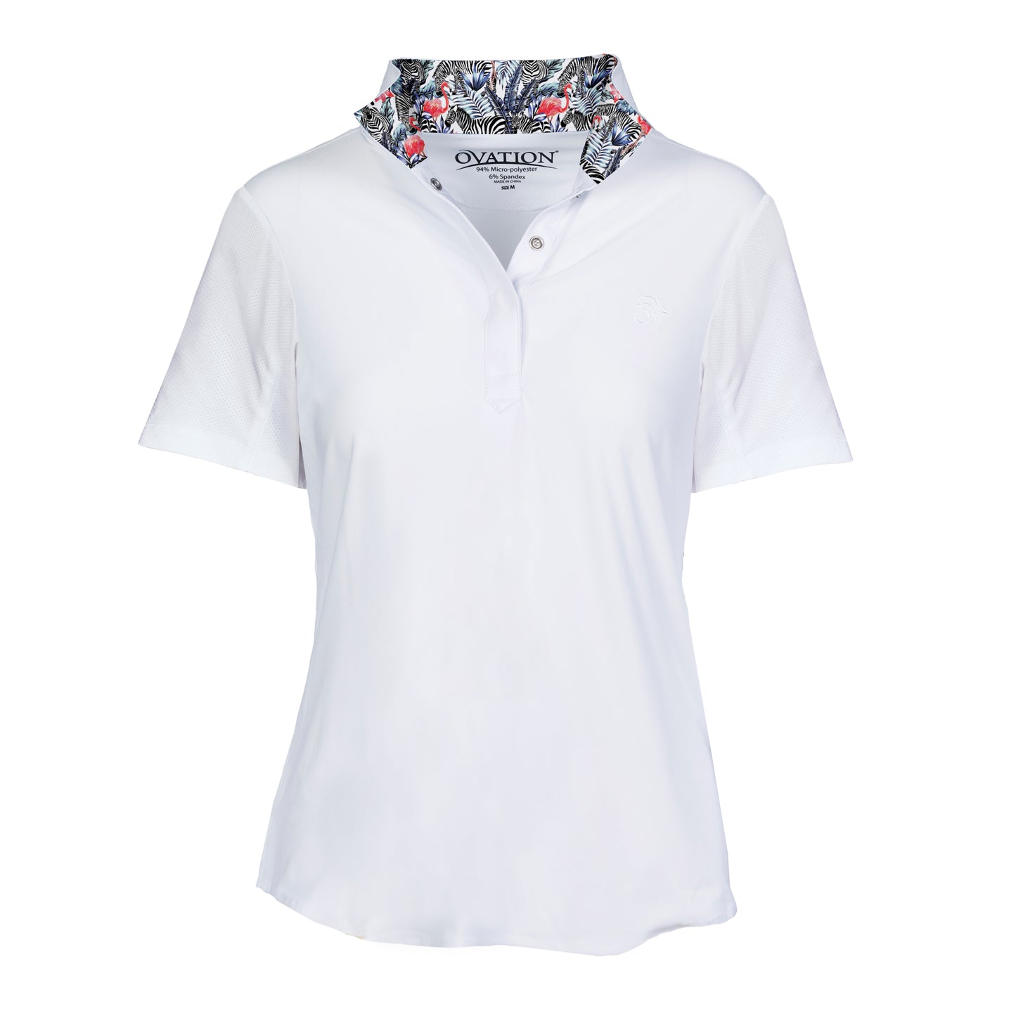 Ovation® Jorden Ladies' Tech Short Sleeve Show Shirt, Zebra
