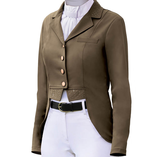 Ovation Elegance Dressage Short Tail Show Coat Brown
