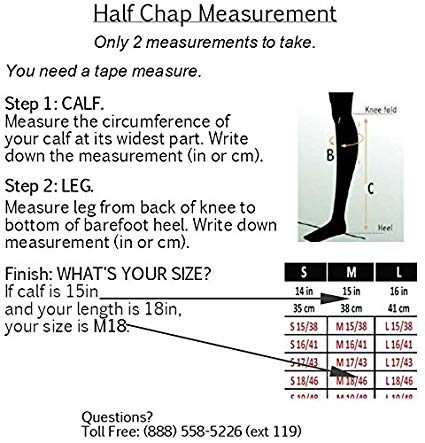 ProChaps COMPETITION II Half Chaps