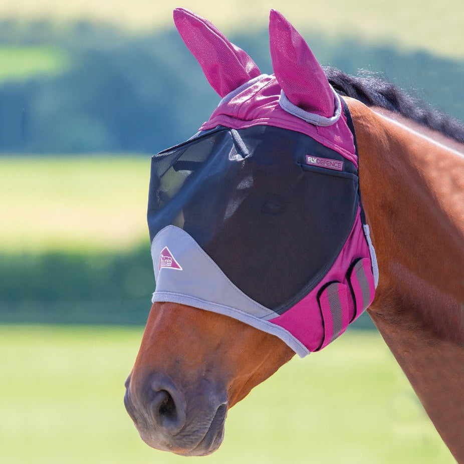 Shires Deluxe Fly Mask with Ears &amp; Eye Darts