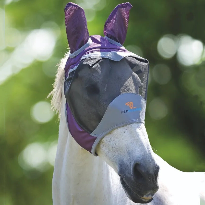 Shires Deluxe Fly Mask with Ears &amp; Eye Darts