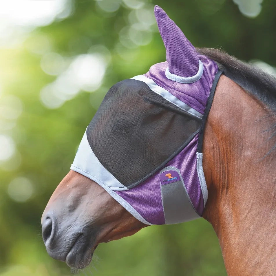 Shires Deluxe Fly Mask with Ears & Eye Darts