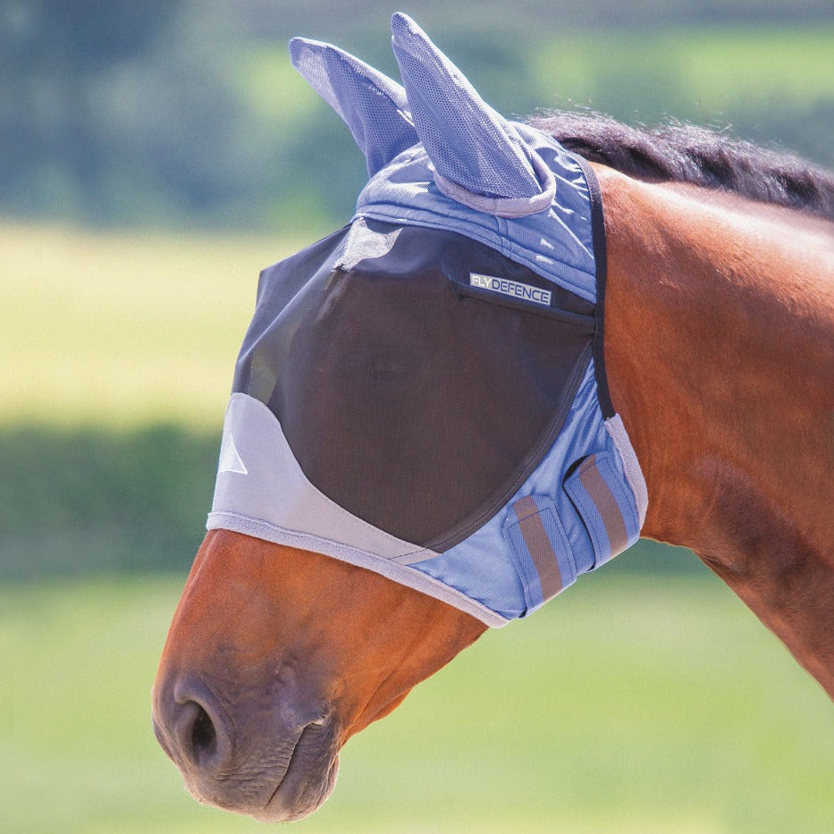 Shires Deluxe Fly Mask with Ears &amp; Eye Darts