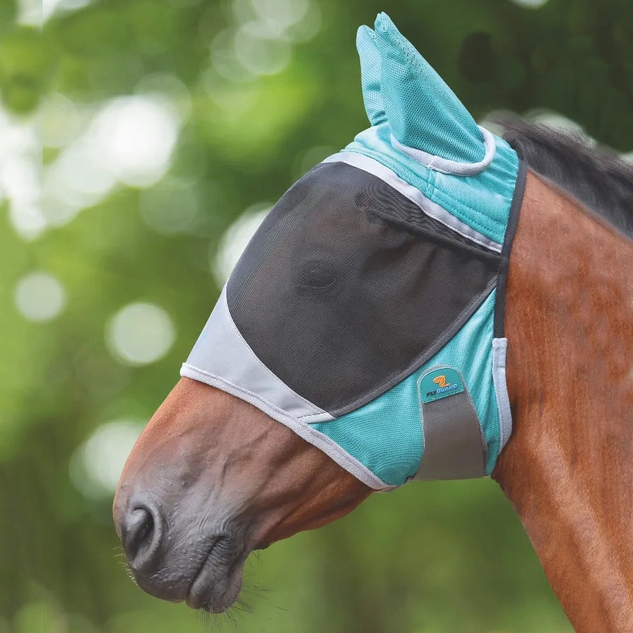 Shires Deluxe Fly Mask with Ears &amp; Eye Darts