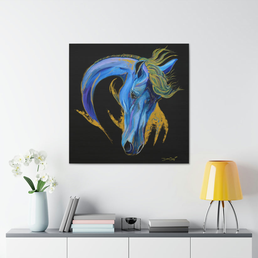 Sona Equestrian Seahorse Wave, Canvas Print 24x 24