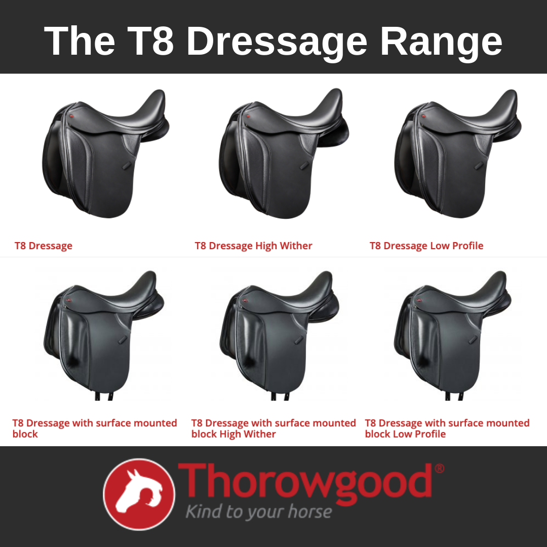 Thorowgood T8 Low Profile Dressage Saddle