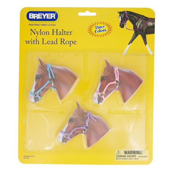 Breyer Hot Colored Nylon Halters, 3 Piece Set