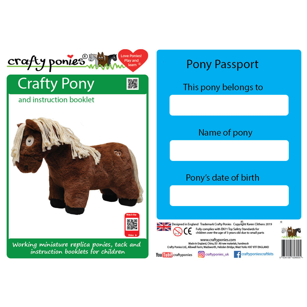 Crafty Pony with Passport Booklet