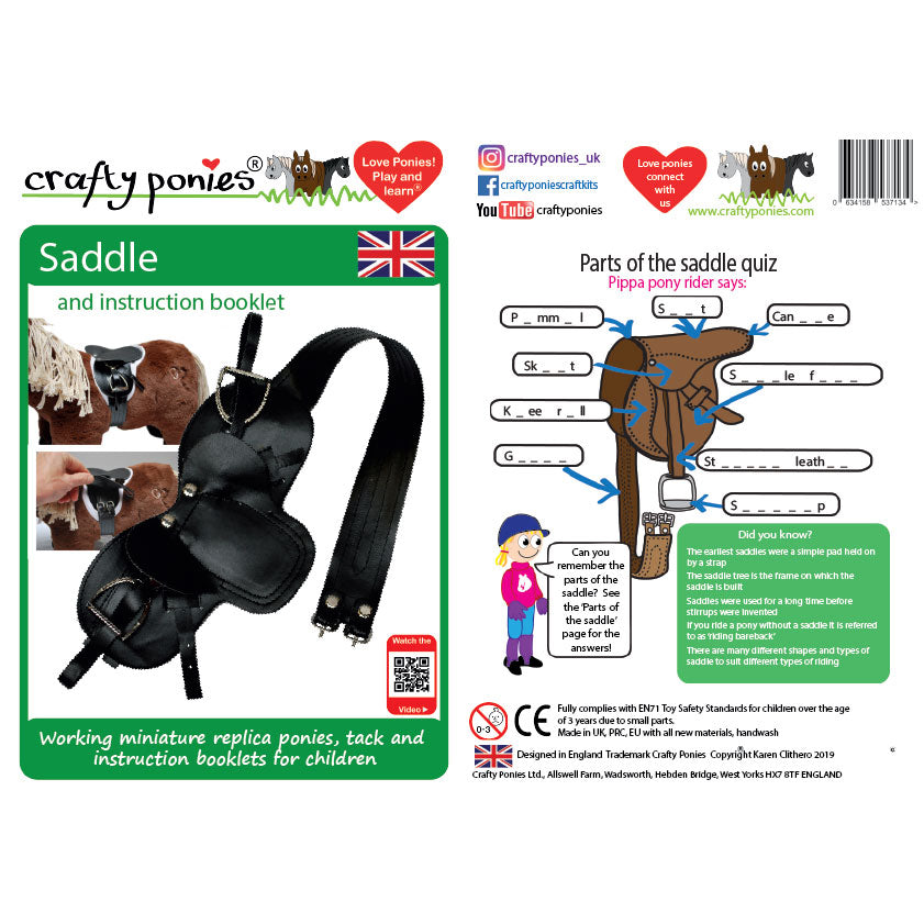 Crafty Ponies Saddle & Booklet – M & M Tack Shop