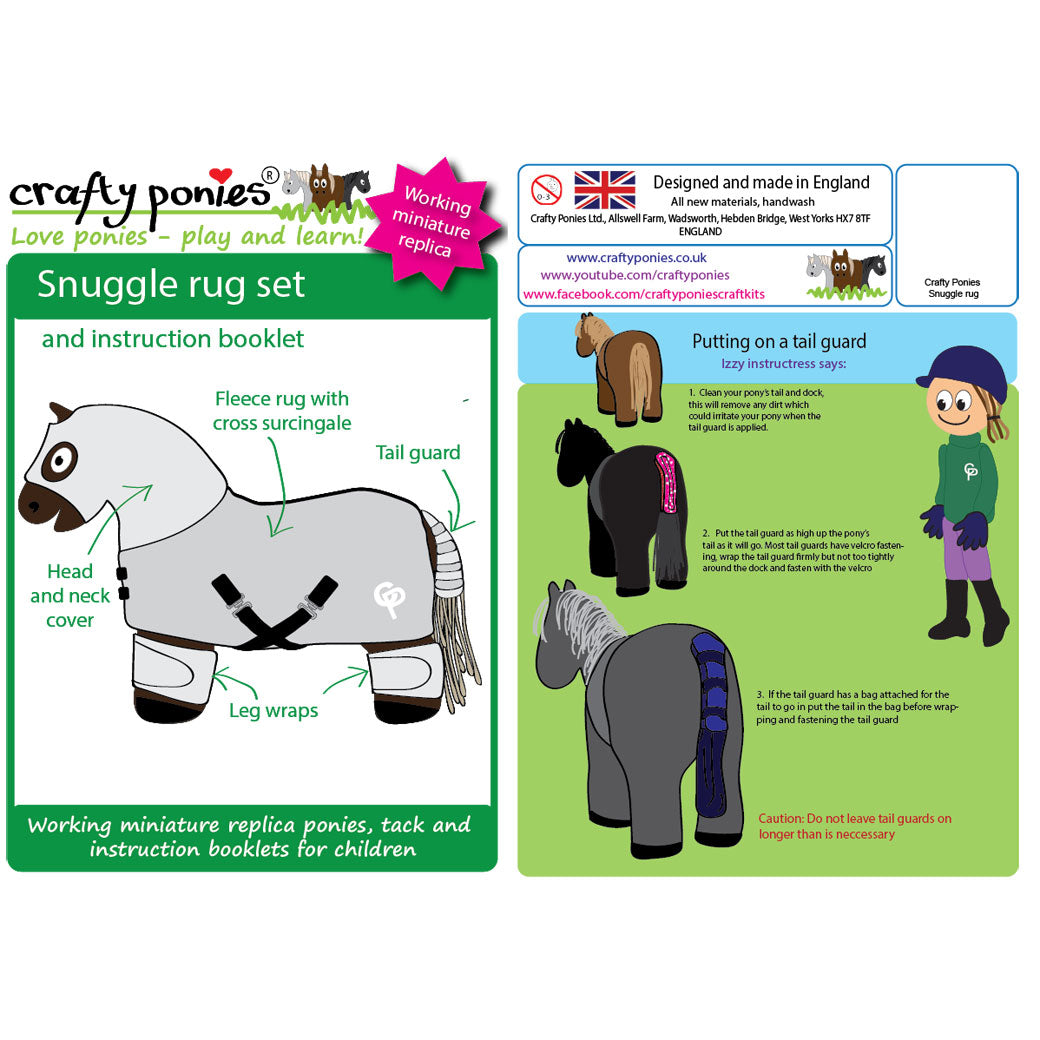Crafty Ponies Snuggle Rug Set & Booklet