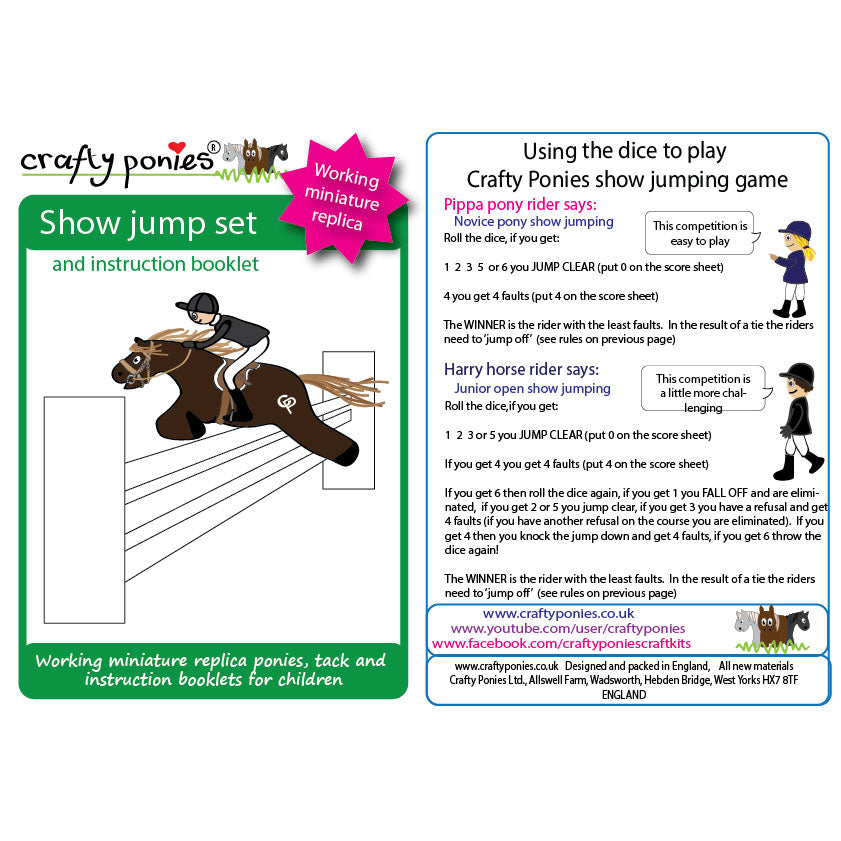 Crafty Ponies Show Jump Set & Booklet