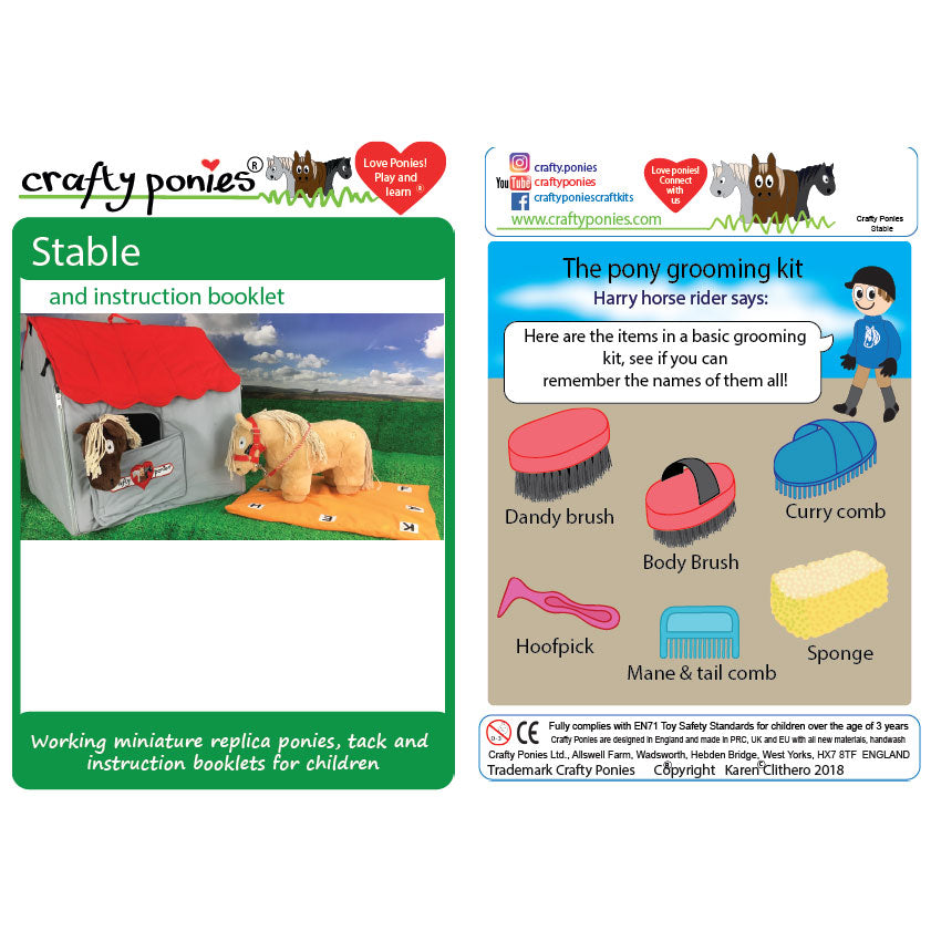 Crafty Ponies Soft Stable & Booklet