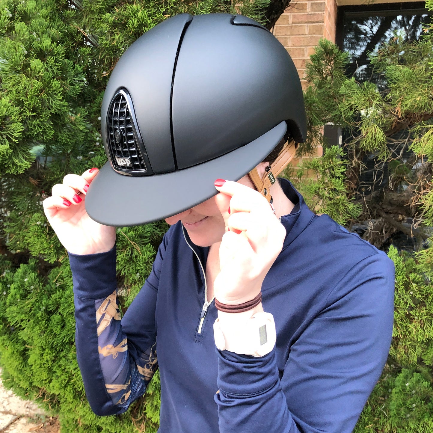 KEP Cromo Matte Wide Peak Helmet Beige, Harness