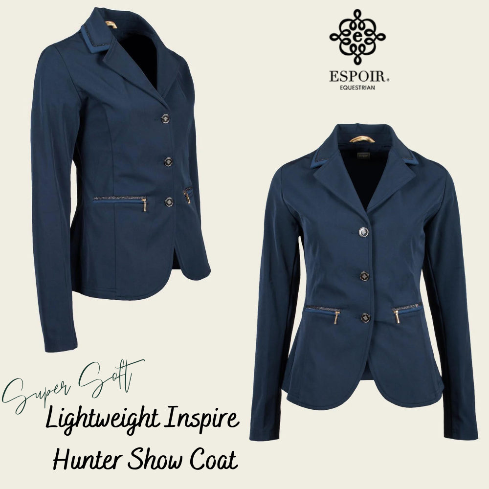 Espoir Super Soft Inspire Lightweight Show Coat, Navy