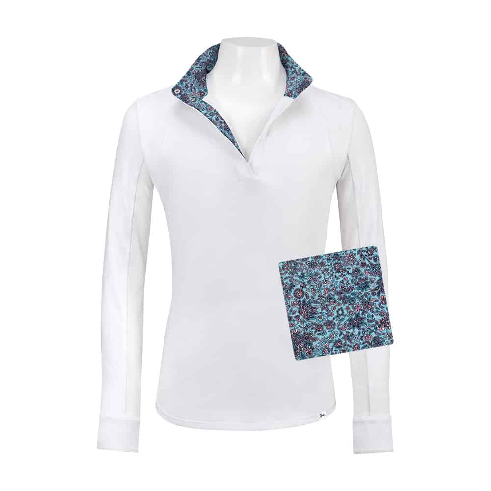 R.J. Classics Maddie Jr. 37.5 Show Shirt, Blue Paisley Floral