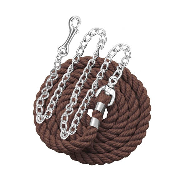 6' Solid Color Cotton Lead with Chain