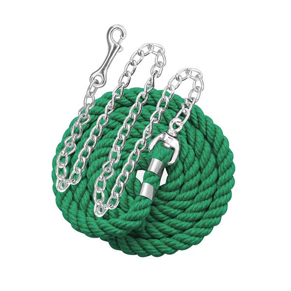 6' Solid Color Cotton Lead with Chain