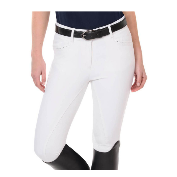 Ovation Elegance Sparkle Full Seat Breeches White