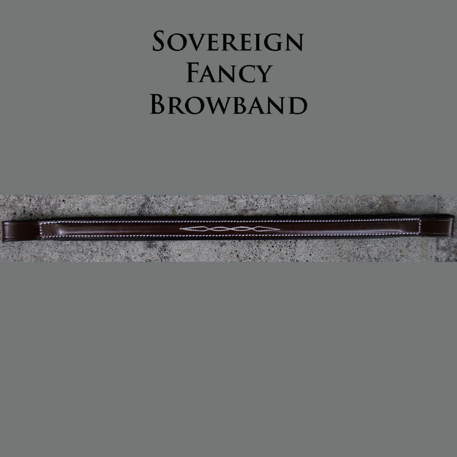 A close up of the KL Select Sovereign Fancy browband.