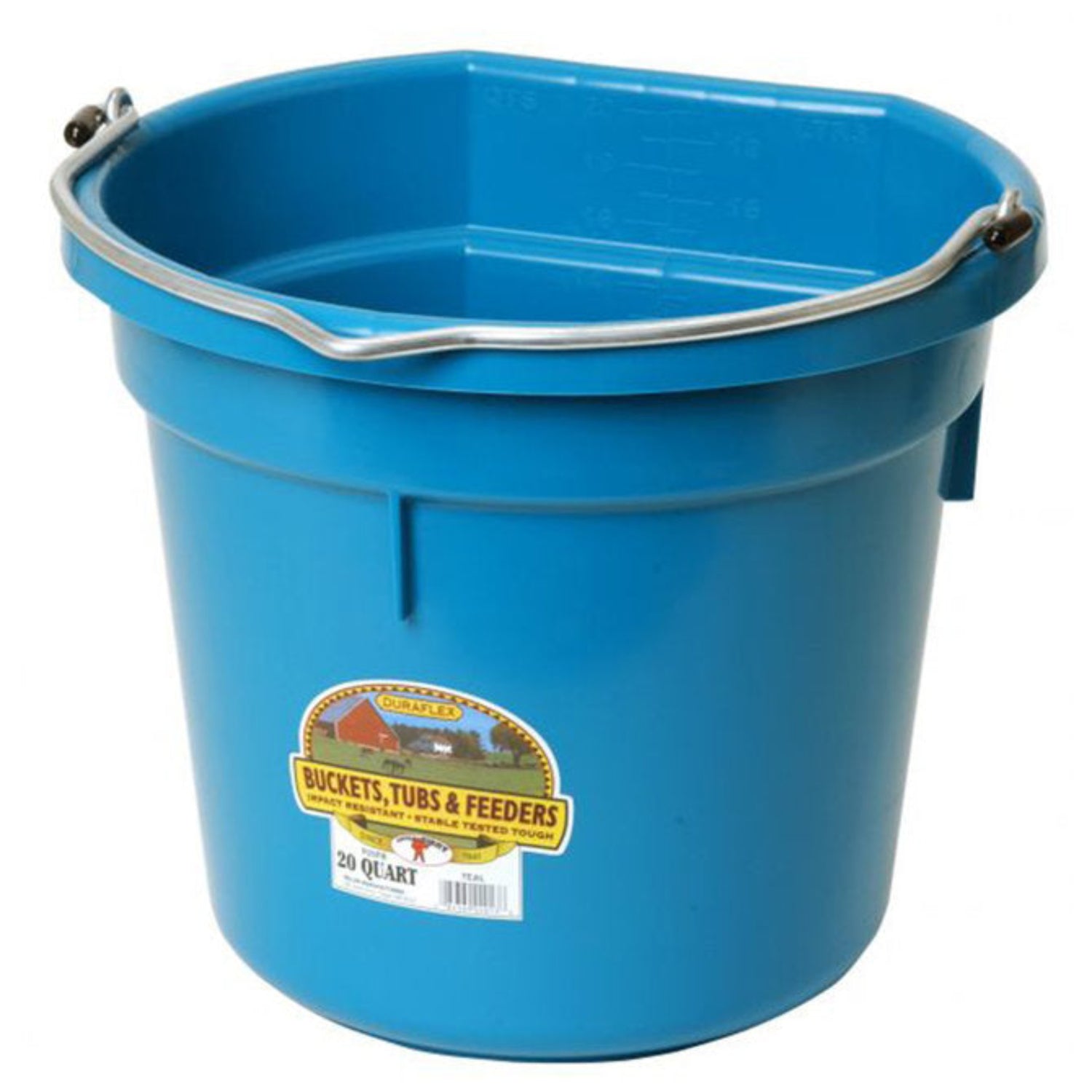 20qt flatback bucket for horses