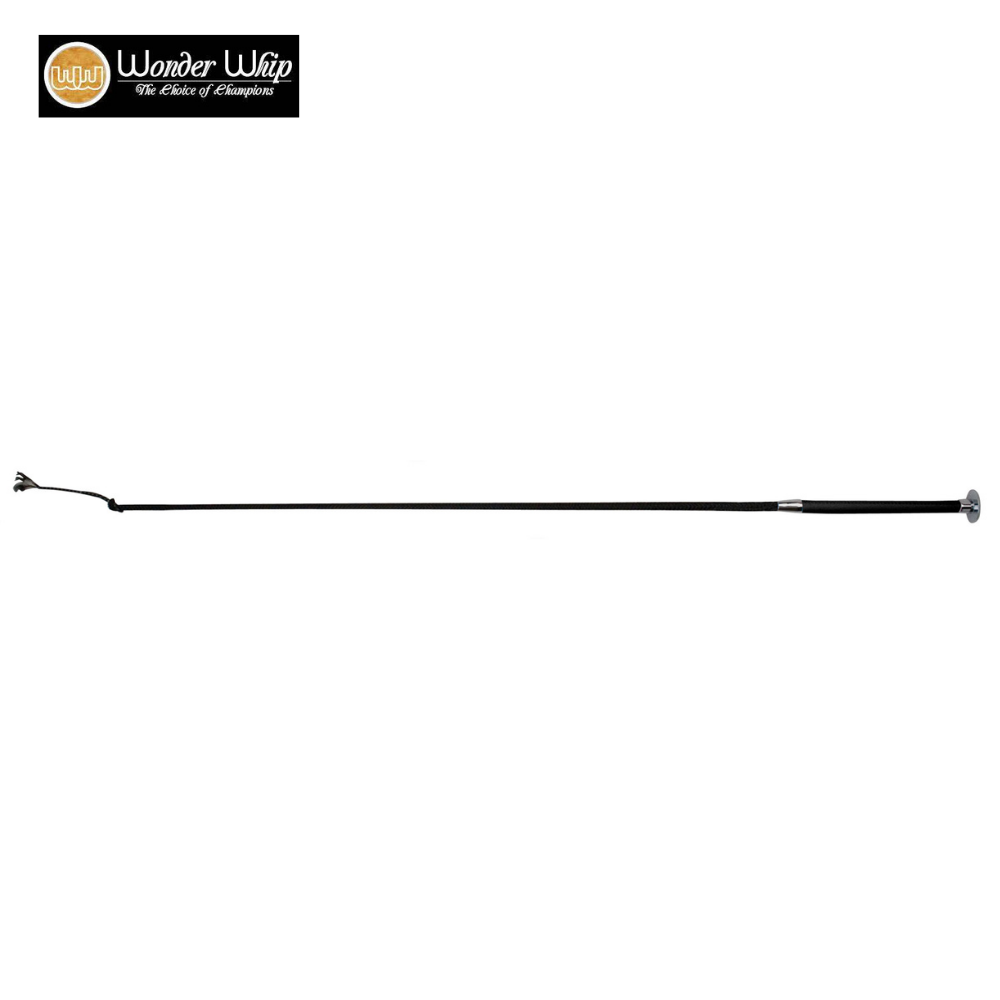 Dressage Wonder Whip with Leather Handle,  47"