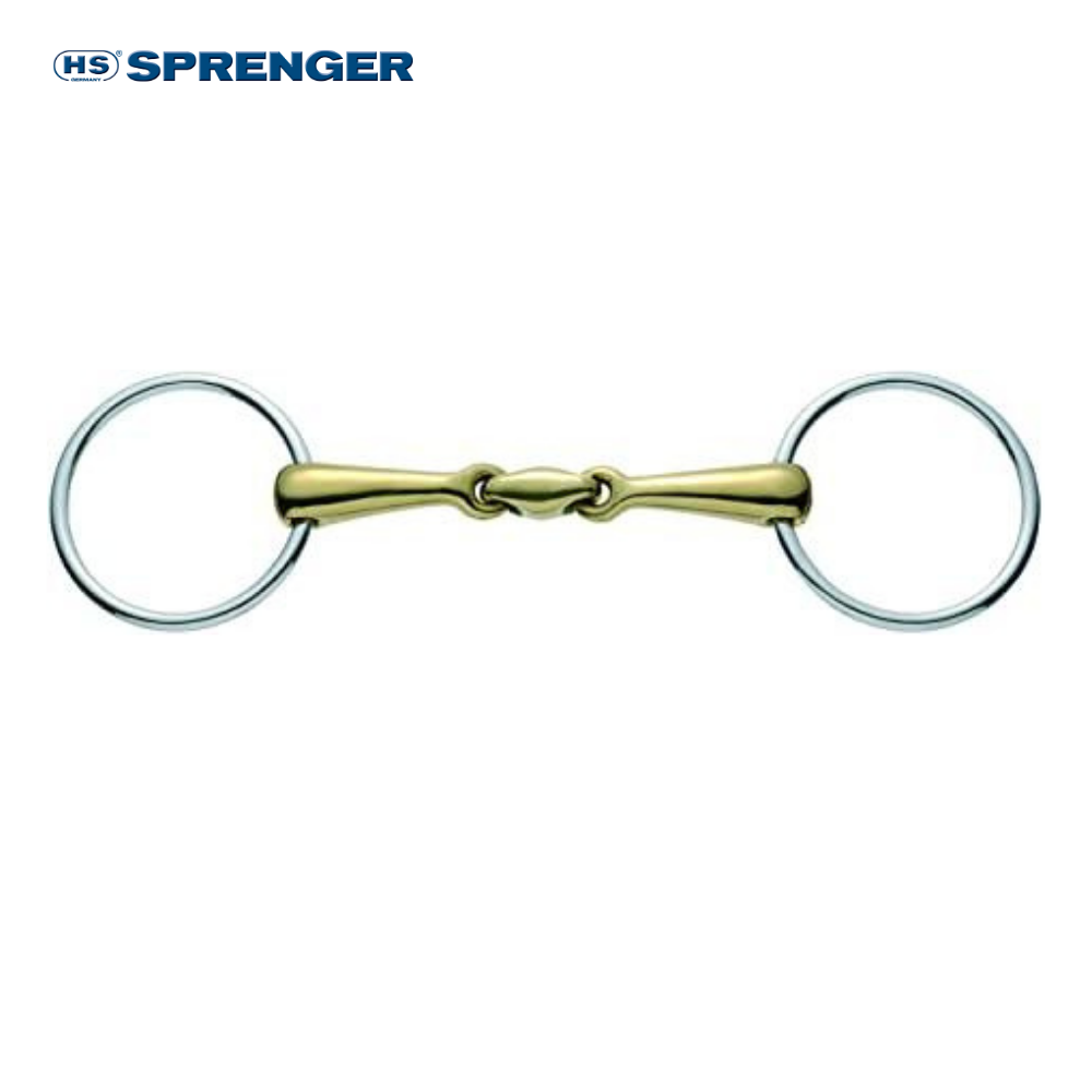 Herm Sprenger Copper Plus Double Jointed Loose Ring Bit