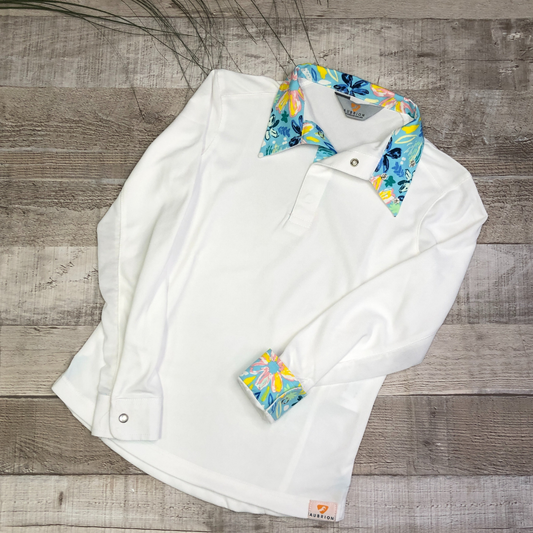 Aubrion Child's Wrap Collar Show Shirt,  Summer Daze