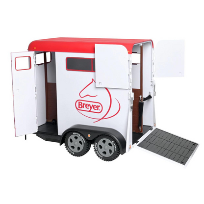 Breyer® White &amp; Red 2 Horse Trailer