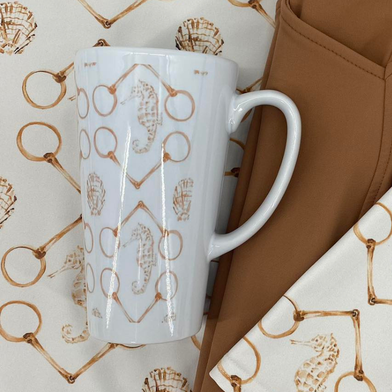 Sona Equestrian Seahorse & Bit Tall Mug