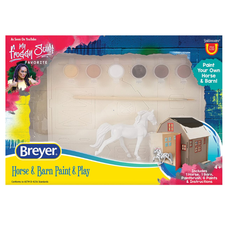 Breyer Stablemates Horse &amp; Barn Paint and Play