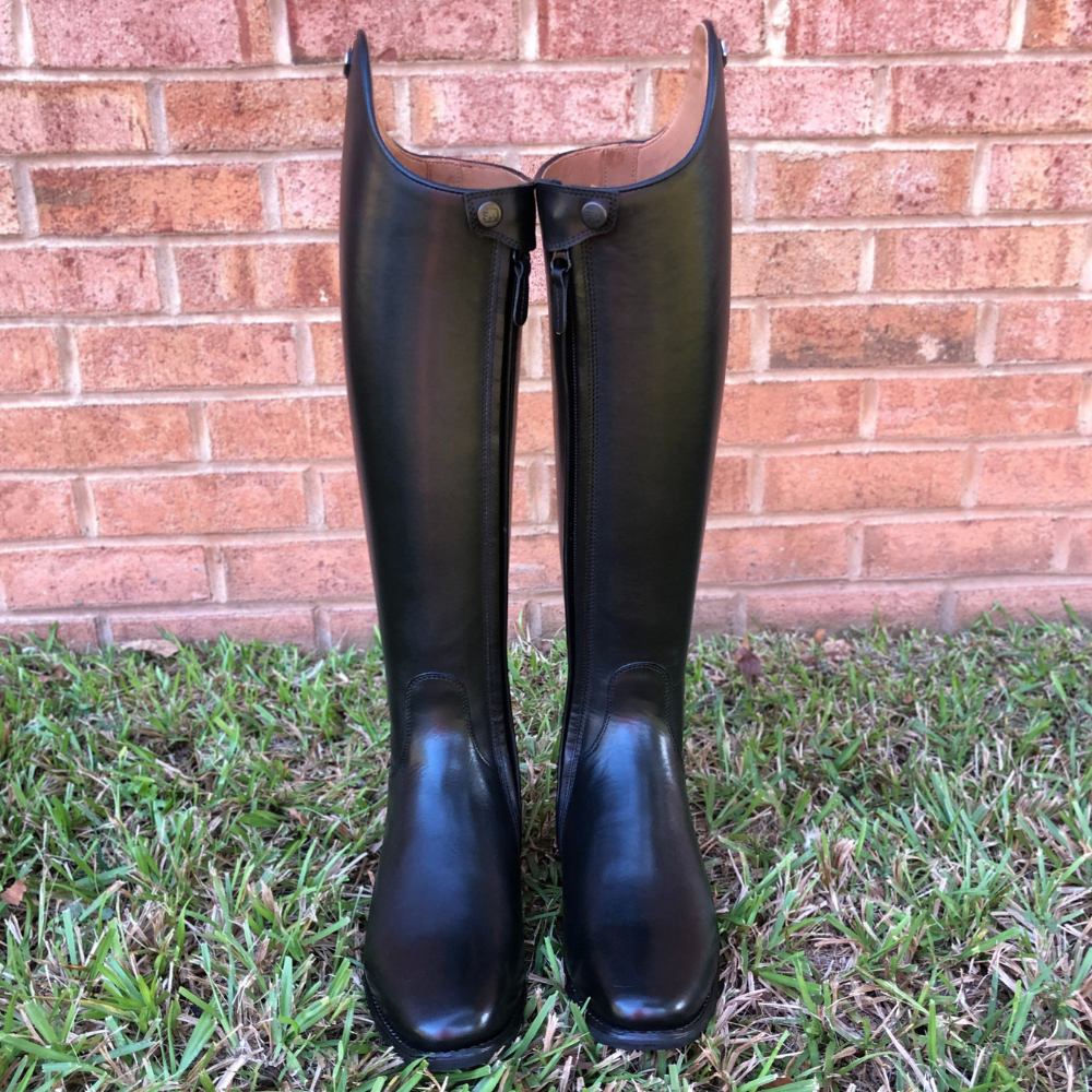 DeNiro Bellini Black Dressage Boots Media Corta (Short Medium)