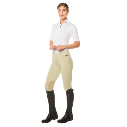 Kerrits® Flow Rise Knee Patch Performance Tight, Tan