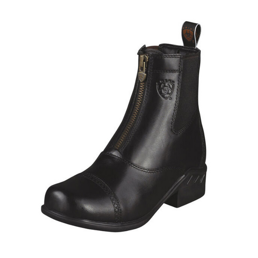 Ariat® Heritage Round Toe Zip Paddock Boot, Black