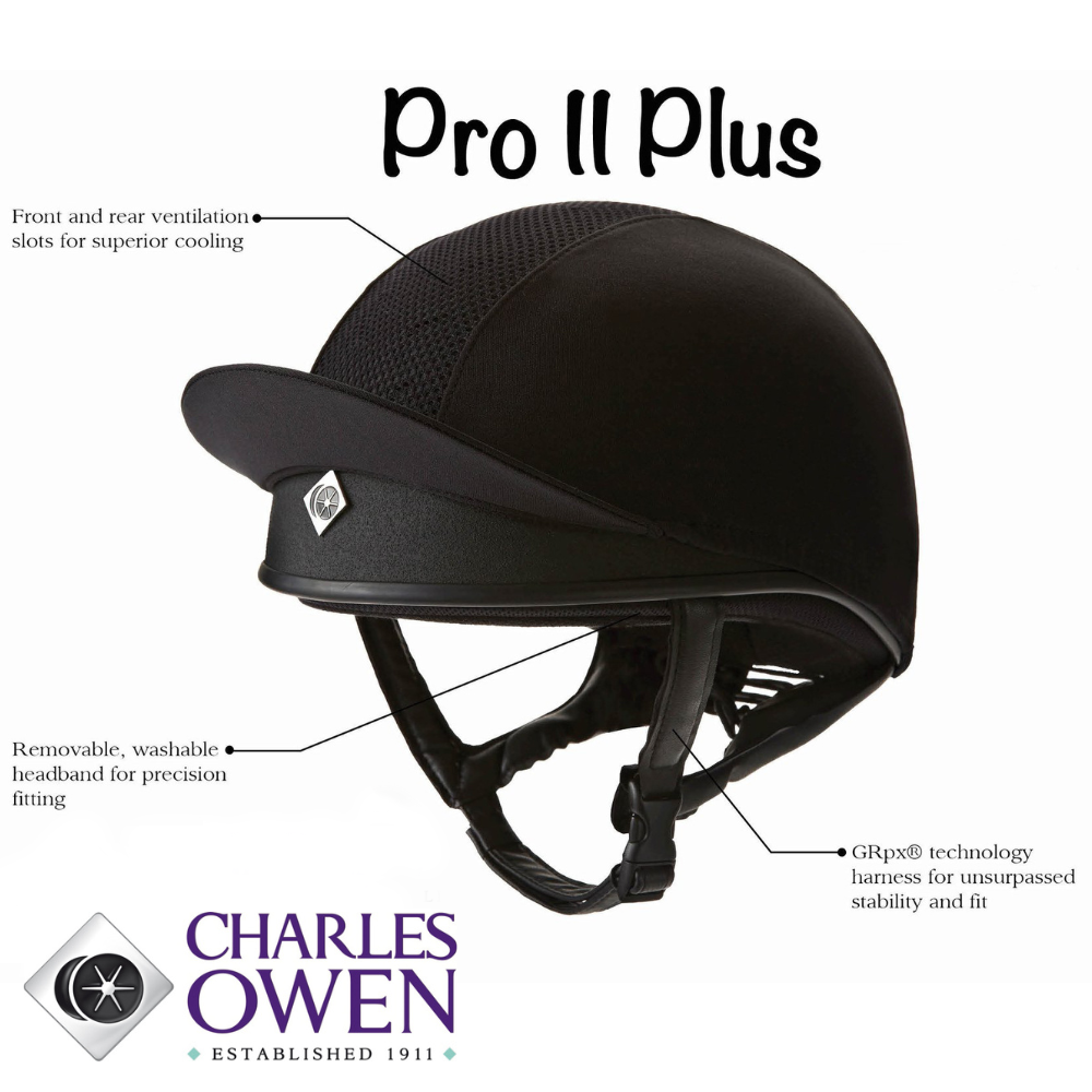 Charles Owen Pro II Plus Skull Cap, Round