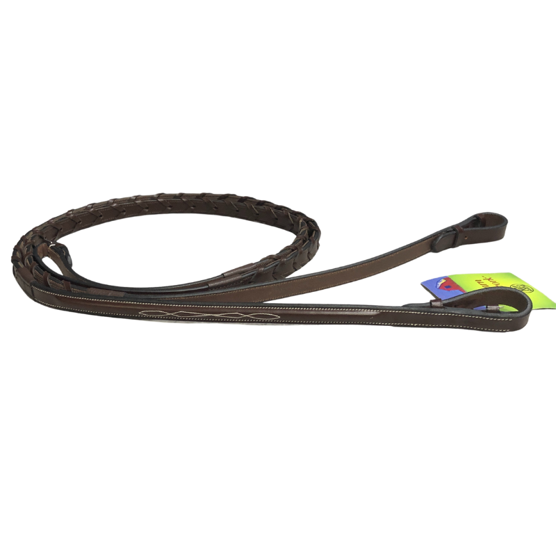 Red Barn Stealth Laced Reins