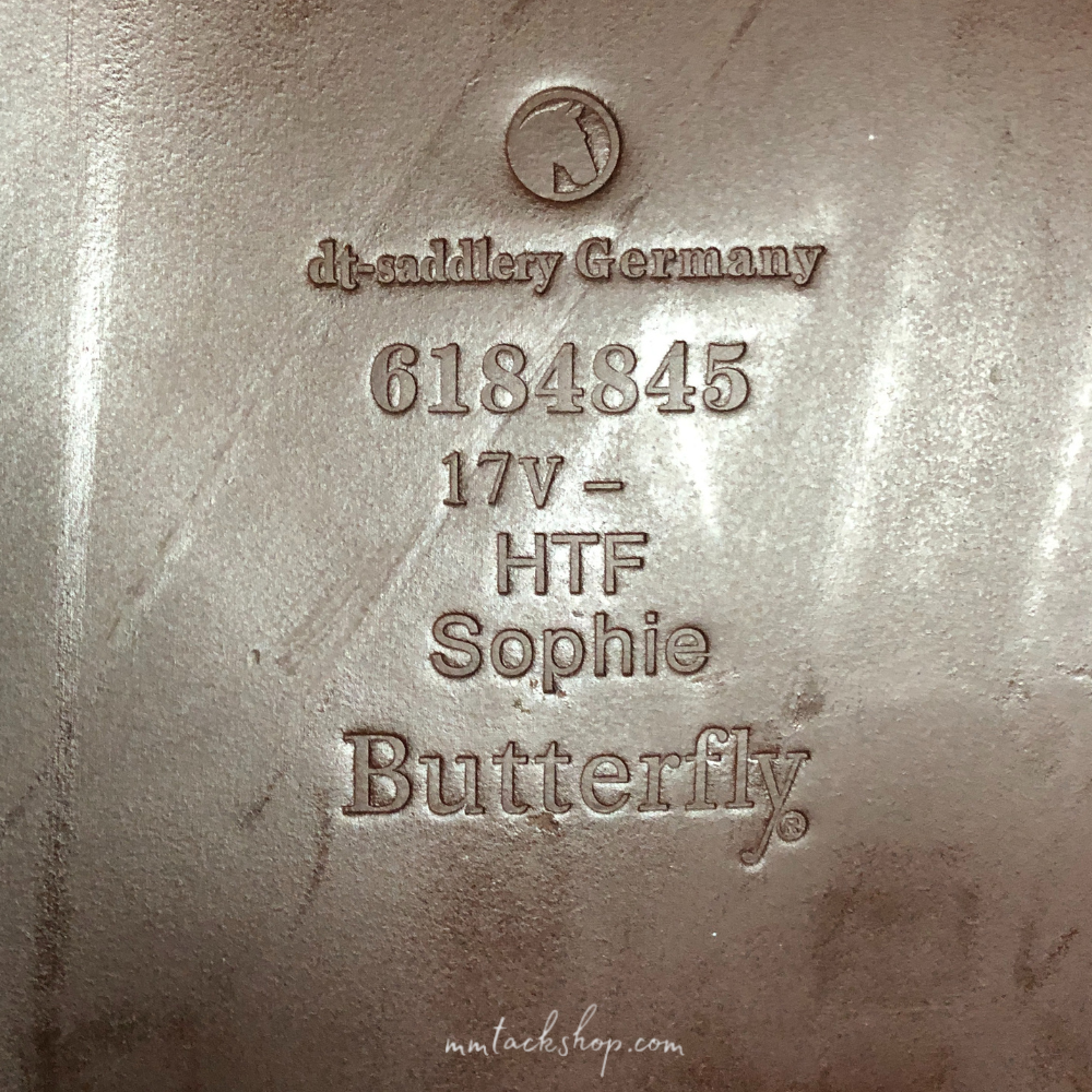 Used 17" HTF Sophie Butterfly All Purpose Saddle