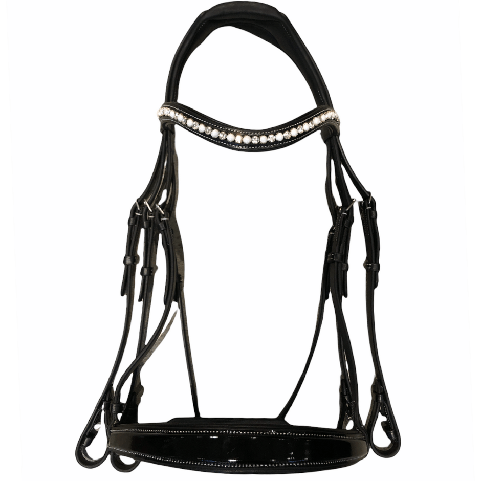 Red Barn Pace Dressage Patent Bridle